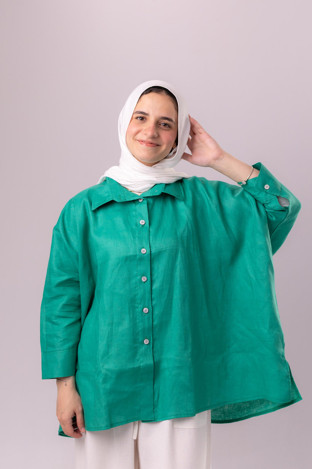 بلوزة كتان بيور